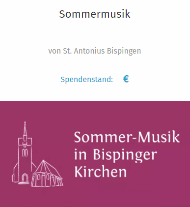 Spendenaktion Sommermusik